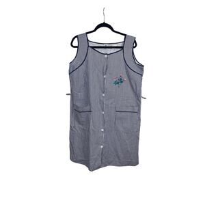 Vintage Pinstripe Bib Apron